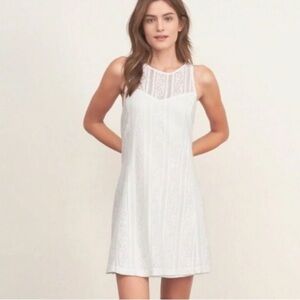 Abercrombie & Fitch white lace sleeveless dress size small
